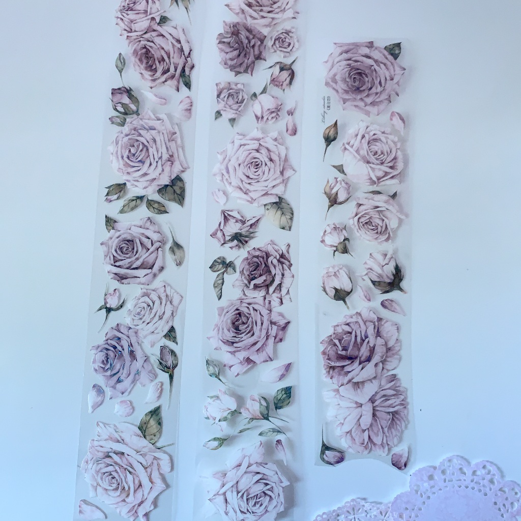 

[Sample] Likey Pale Purple Flower PET Tape