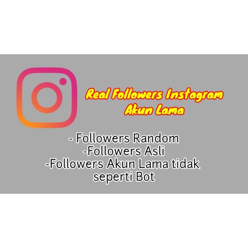 Followers Instagram Akun Lama ~ 10k/Hari REFIL 30 DAY