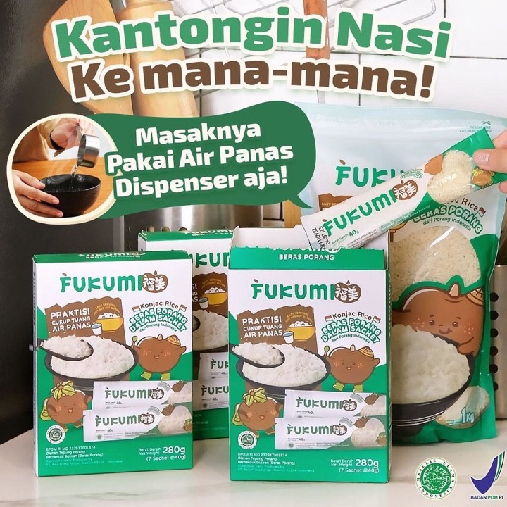 

55 COD Fukumi Beras Porang 1 Box Isi 7 Sachet Murah