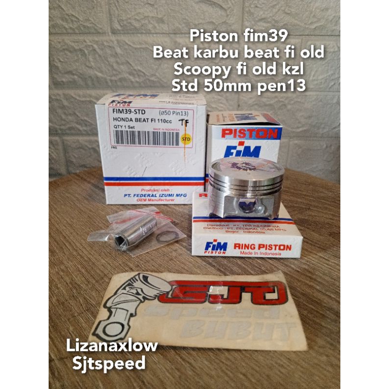 piston fim beat Scoopy karbu fi old std 50mm pen13 kzl kvy fim39
