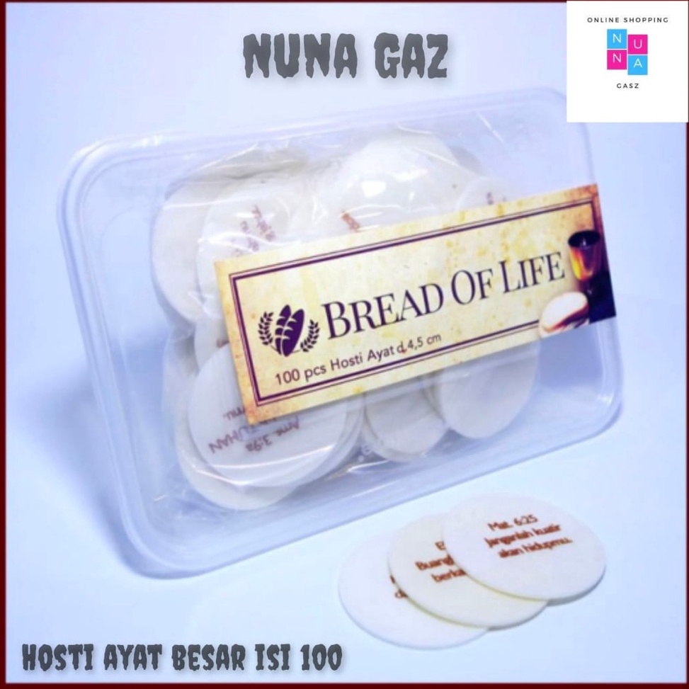 

TERBARU Hosti Ayat Perjamuan Diameter 5cm Isi 1