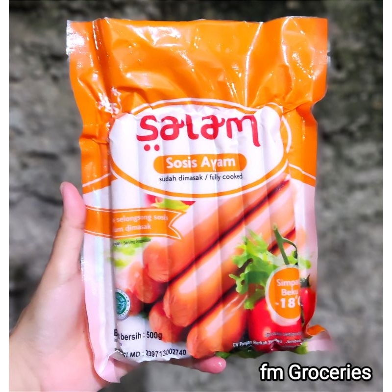 

Salam Sosis Ayam jumbo 500 gram isi 15 pcs