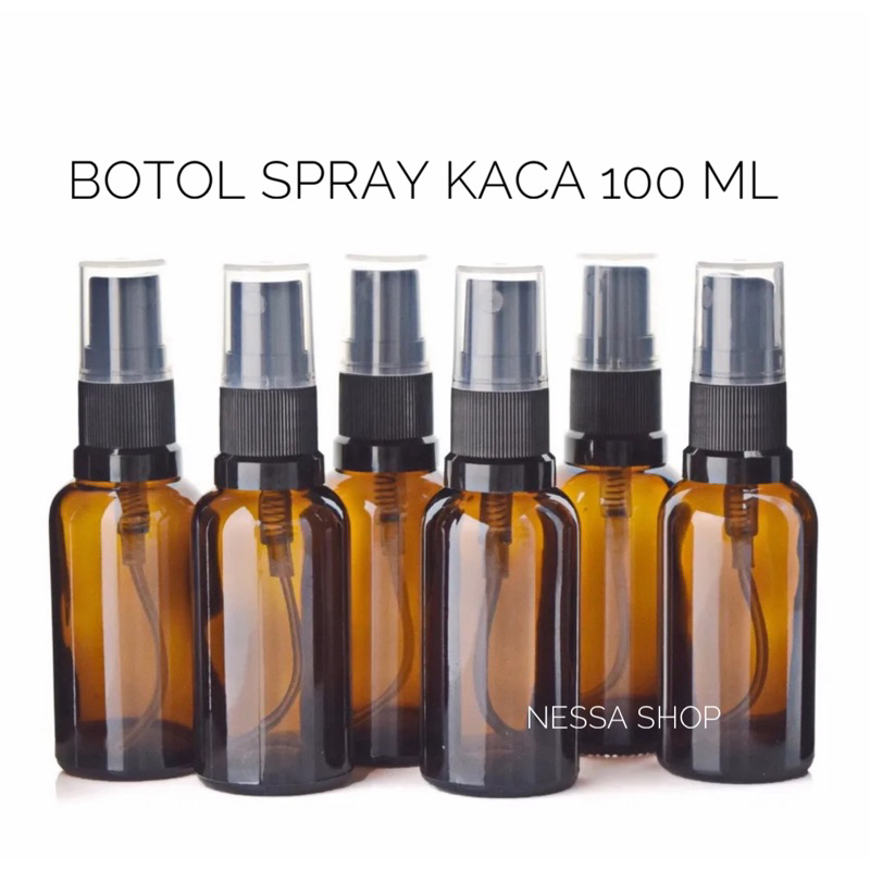 BOTOL SPRAY KACA 100 ML (GROSIR)