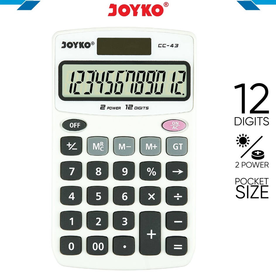 

Calculator Kalkulator Joyko CC43 12 Dits