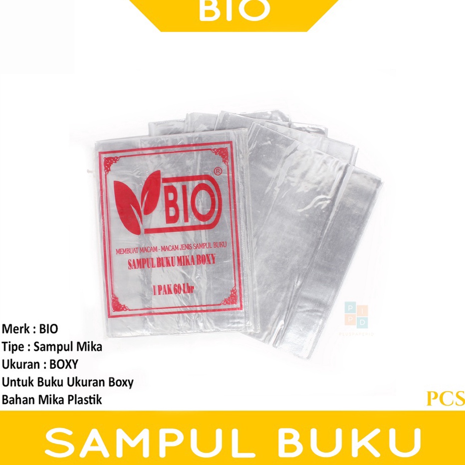 

Sampul Buku Plastik Mika Uk Boxy Isi 1 Lembar