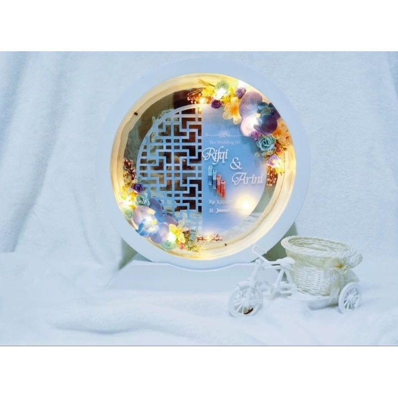 Mahar Nikah Circle / mahar bulat / mahar akrilik /mahar kekinian / mahar viral