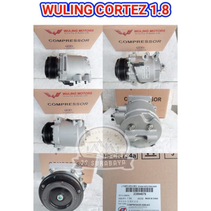 Kompresor Wuling Cortez 1800 CC Ac mobil (Baru/New)