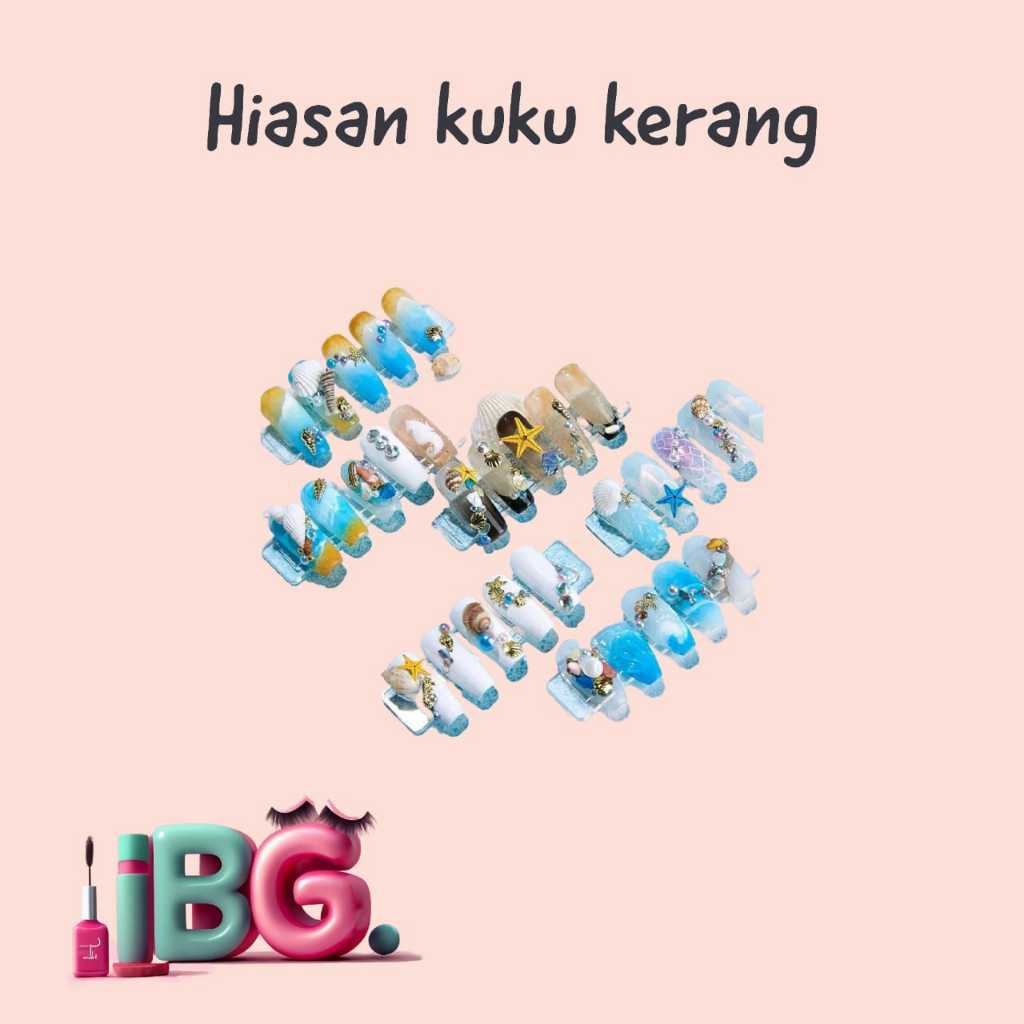 Hiasan Kuku Kerang / Hiasan Mutiara / Hiasan Kerang / Hiasan Kerang Kecil / Hiasan Mutiara / Hiasan 