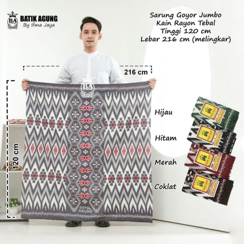 SARUNG GOYOR BOTOL JUMBO SARUNG PRIA BATIK PEKALONGAN