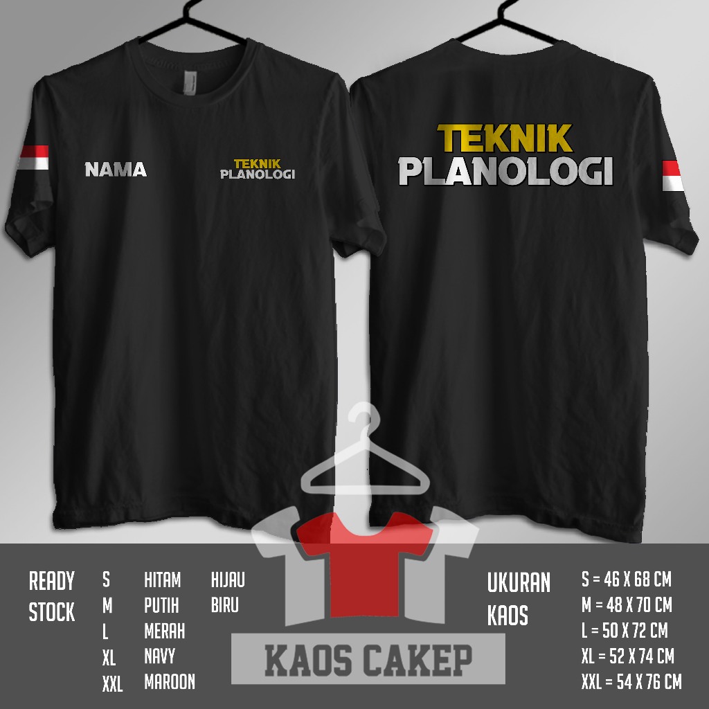 Kaos Baju Teknik Planologi Gratis Nama Kamu Kaos Distro