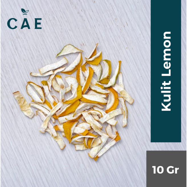 

Dried Lemon Peel Kulit Buah Lemon Kering Fruit Organik Kuning Natural Premium 10 Gram