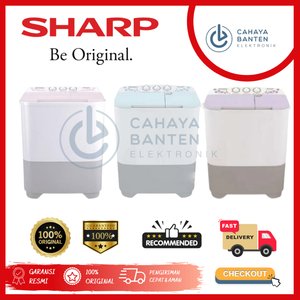 MESIN CUCI SHARP 70MW | 2 TABUNG SHARP