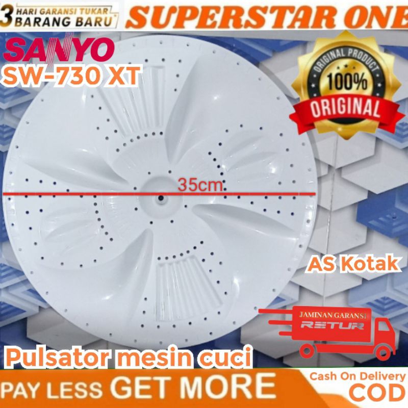 PULSATOR MESIN CUCI SANYO SW-730 XT LEBAR 35 CM AS KOTAK