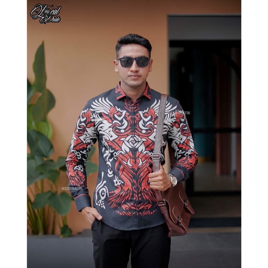 MENSBATIK - Paksha Aruna - batik pria - kemeja batik - batik pria lengan panjang - batik pria modern
