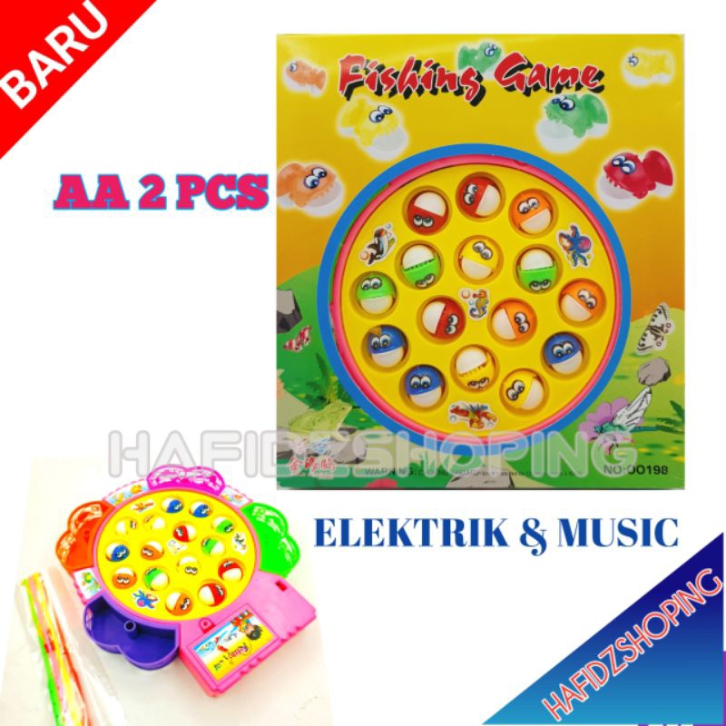 Fishing Game Mainan Memancing Elektrik dan Music Pancingan Ikan