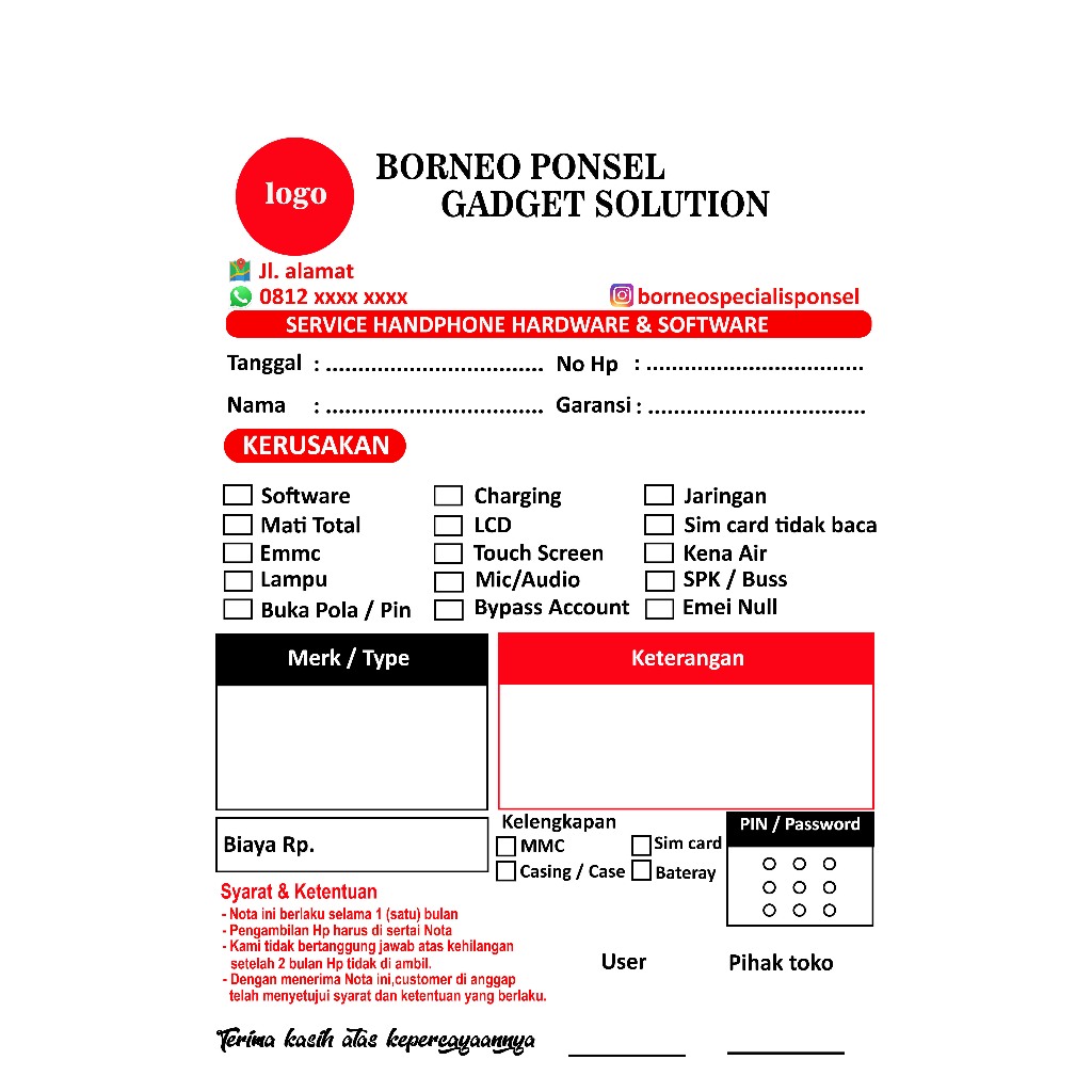 

NOTA CUSTOM UKURAN 1/4 FOLIO uk 11 x 16 cm (minimal order 4 buku)