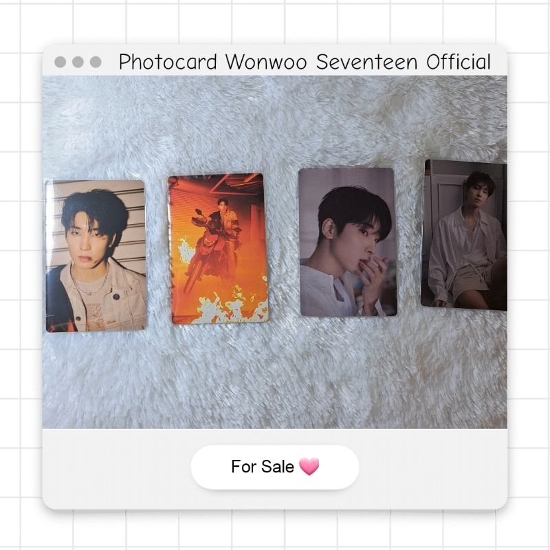 [Baca Deskripsi] Photocard wonwoo attacca carat version booklet bundle seventeen official (scoups, j