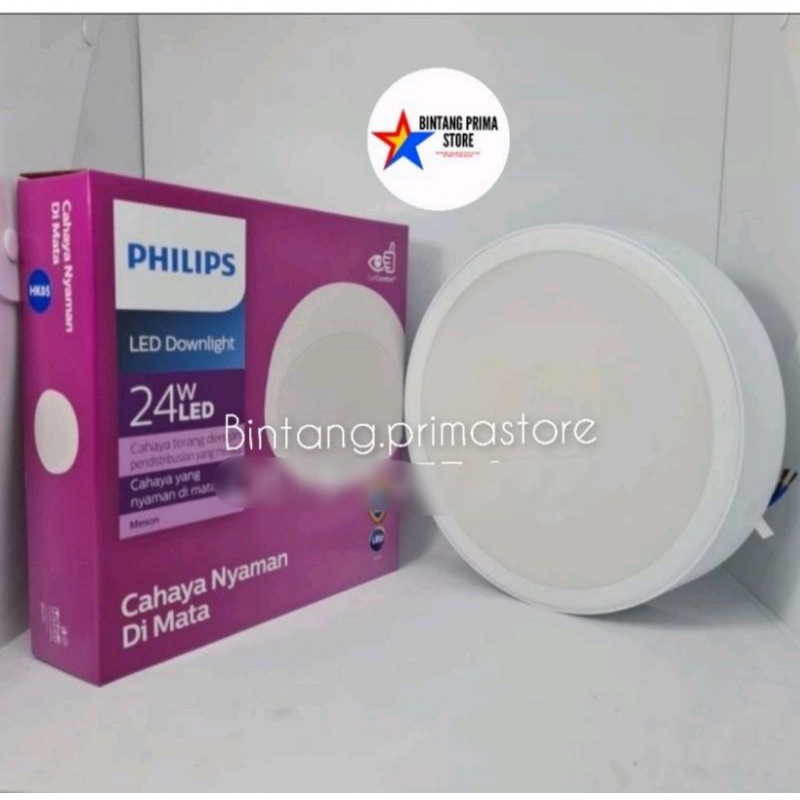 Lampu Downlight LED OB (Outbow) Philips 24Watt Sinar Putih dan Kuning