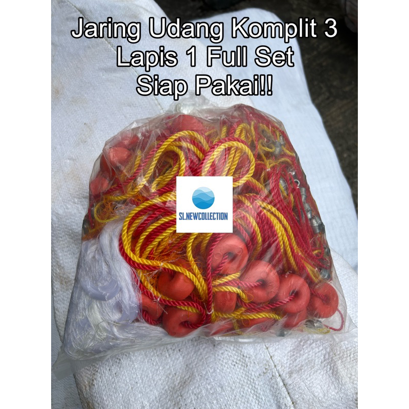 JARING UDANG Siap Pakai Lengkap Komplit Set 3 Lapis BAGUS MURAH