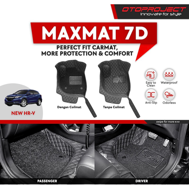 Karpet 7D Honda HRV With Coilmat Mie  Bagasi Maxmat Otoproject