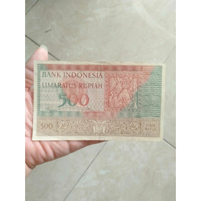 uang Kuno 500 SERI budaya tahun 1952 rp500 rupiah