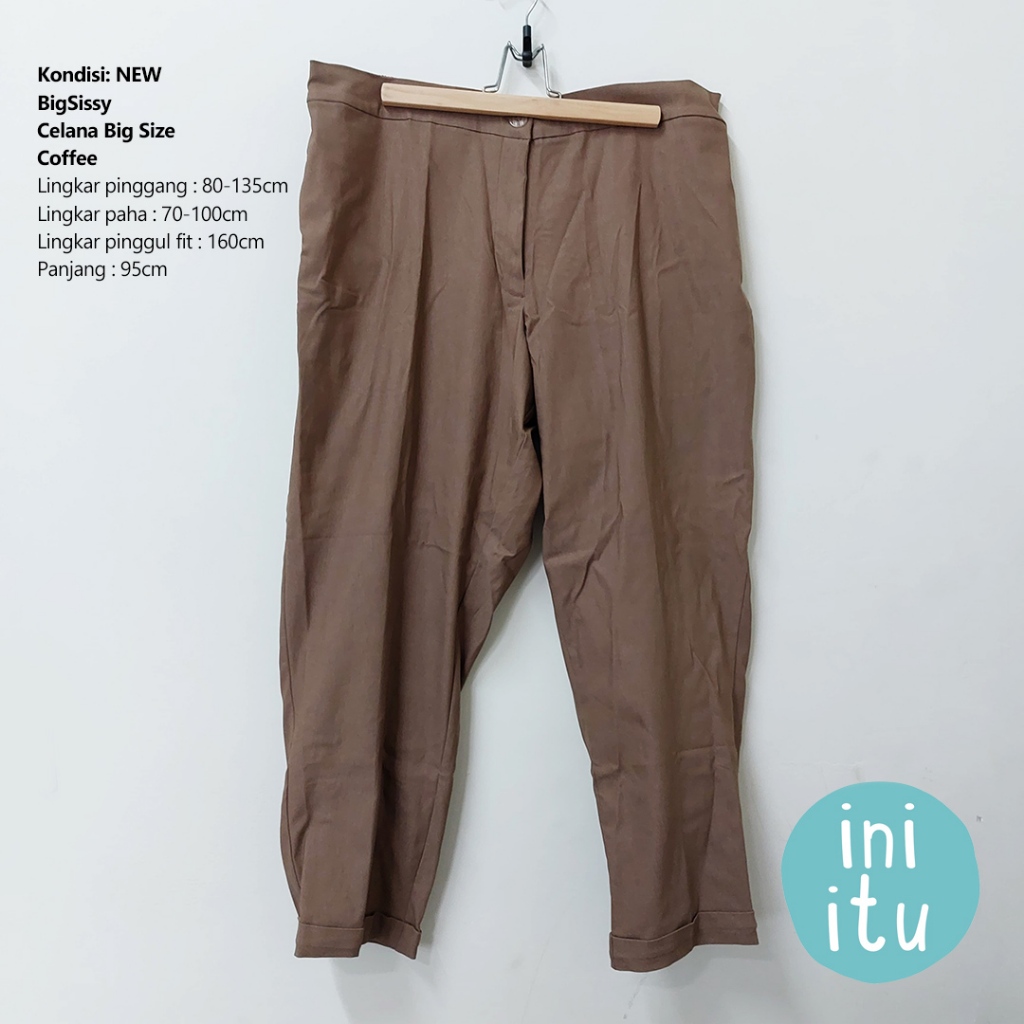 [Preloved] Big Sissy Celana Panjang Big Size Coffee