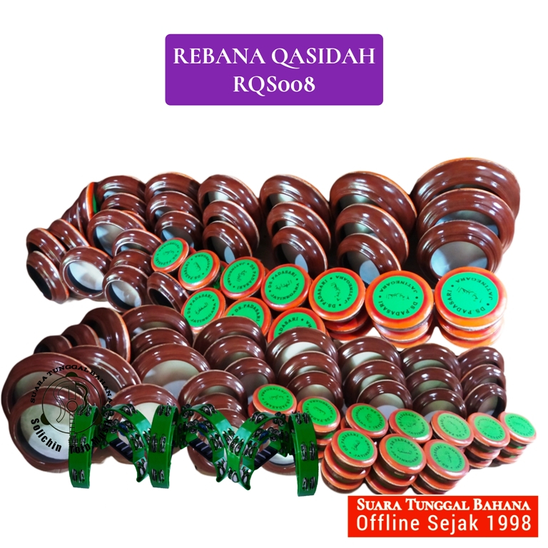 (RQS008) Qosidah Rebana 1 Set Super Bonus Tas | Solichin Toip