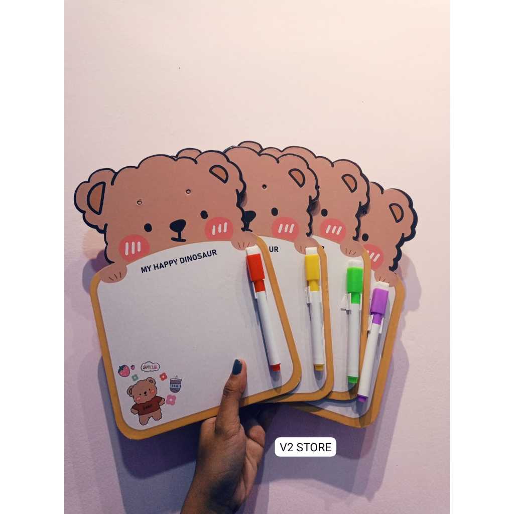 

Papan Tulis Karakter Papan Tulis Mini Whiteboard Mini Karakter Multifungsi HM033 - LAQOE