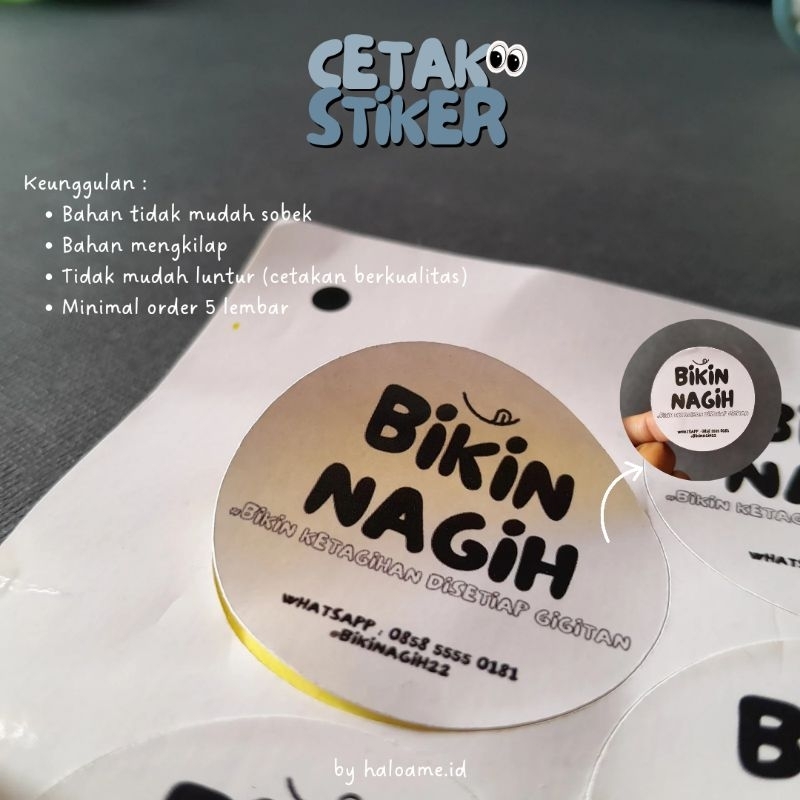 

CETAK STIKER A3+ MURAH//CETAK STIKER LABEL MAKANAN//STIKER PRODUK//STIKER MINUMAN//STIKER CUSTOM DLL