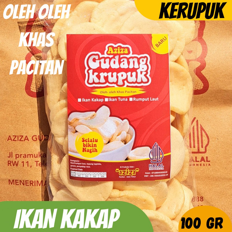 

KRUPUK IKAN KAKAP “AZIZA” OLEH OLEH KHAS PACITAN