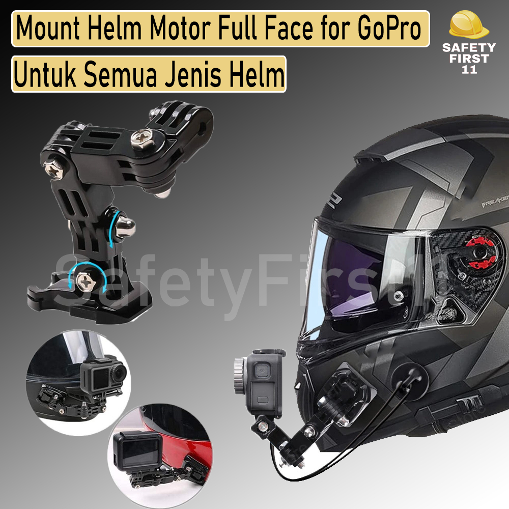 Ruigpro Mount Helm Motor Full Face for GoPro - GP20 - Black safetyfirst11