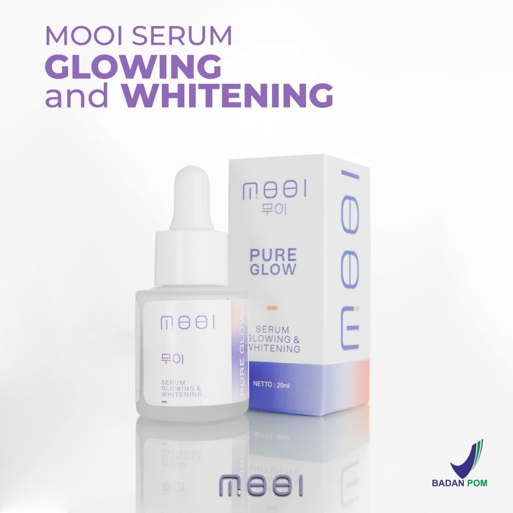 Serum Mooi Pure Glow Korea Pencerah Wajah 20ml Bpom Original