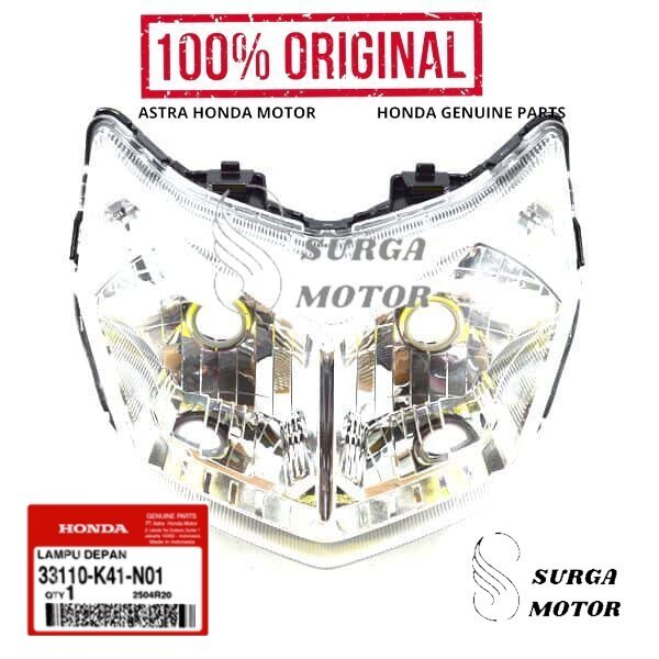 Reflektor reflector lampu depan New Supra X125 F1 / X125 FI ASLI ORI HONDA AHM 33110-K41-N01 33110K4