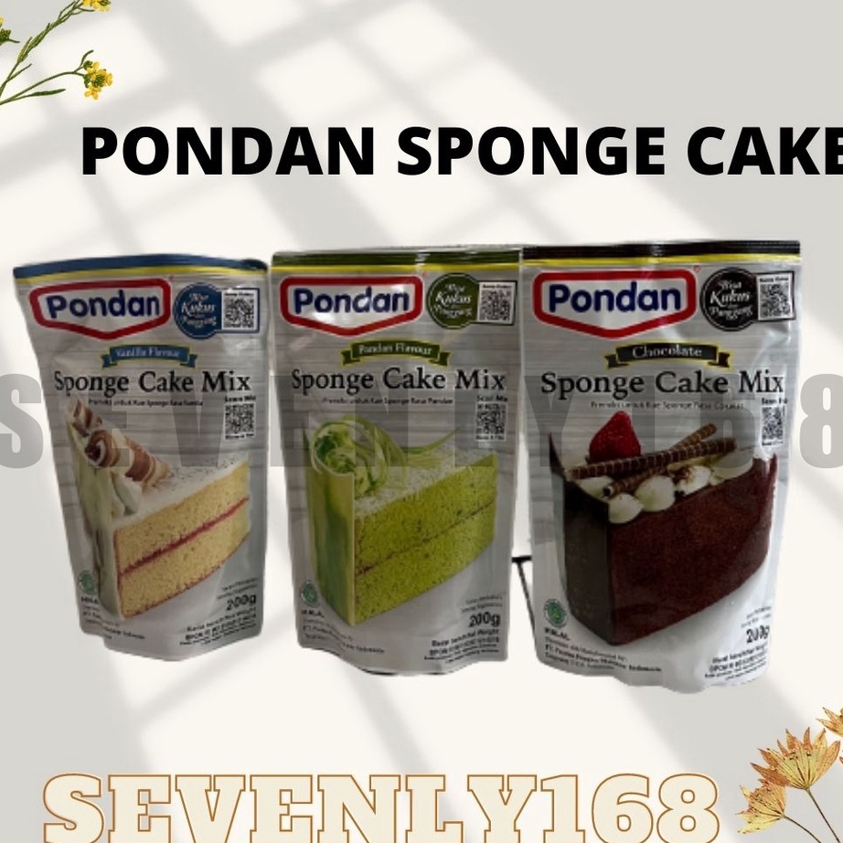 

Terbaru Pondan sponge cake mix 2gram cake instan 2gram