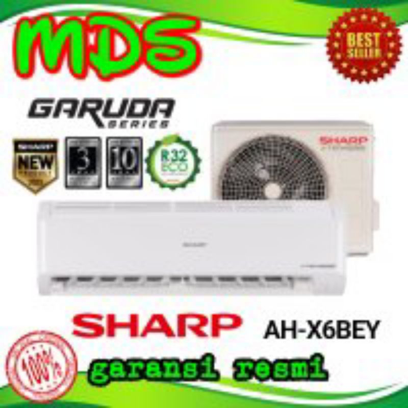 AC SHARP AH - X 6 BEY /6 ZY 1/2 PK INVERTER HARGA AH - X 6 BEY /6 ZY  + PASANG INSTALASI