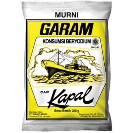 

Garam Beryodium Cap Kapal 250g