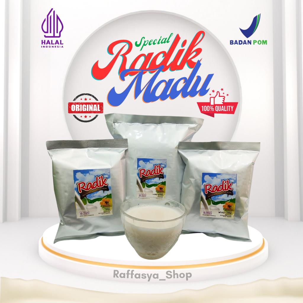 

Susu Kambing Radik Original Kemasan Extra 3 Varian Madu & Coklat ( Grade A )