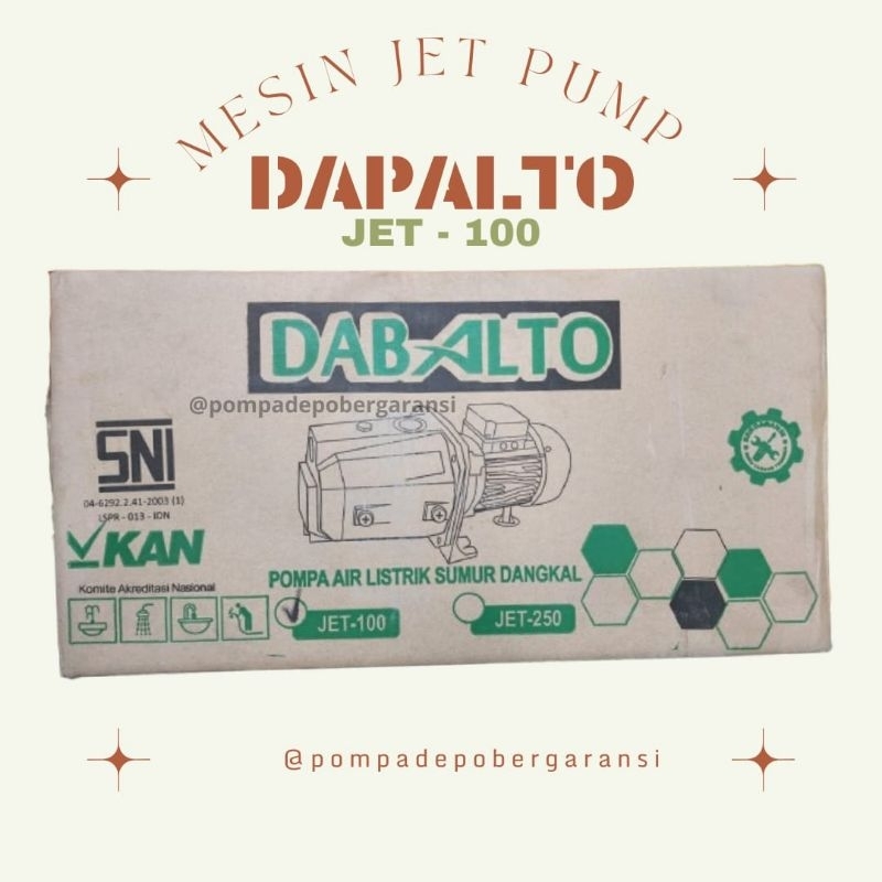 MESIN JET PUMP DAB ALTO JET-100
