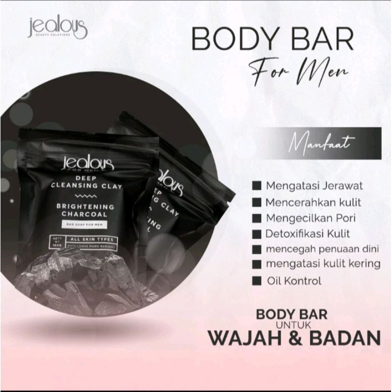 Jealous Charcoal Whitening Body Bar