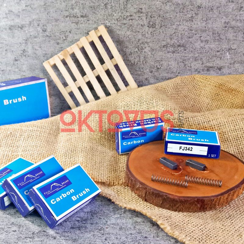 CARBON BRUSH T120 S75 V22 3K 4K 5K 7K COOL AMPER ARENG AMPER  FJ 323