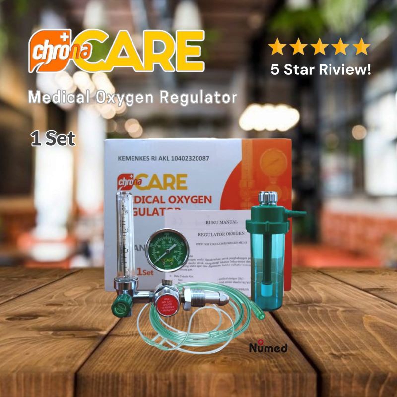 Regulator Oksigen Medis Original Chrona Care / Medical Oxygen Regulator Chrona Care Japan Qualityp