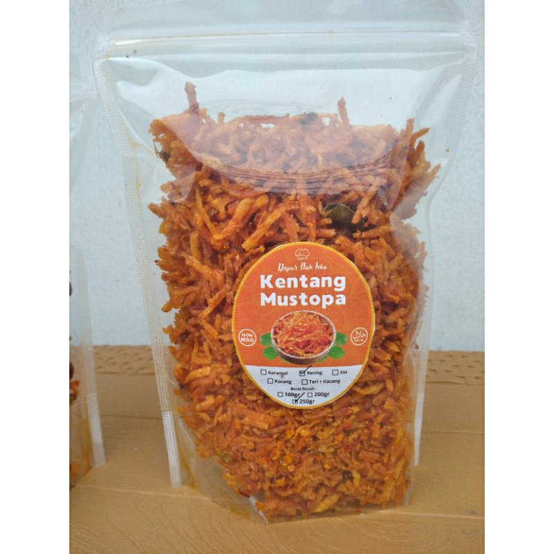 

kentang mustopa kering Dapur ifah icha 250gr pedas dan nikmat yuk di coba!!