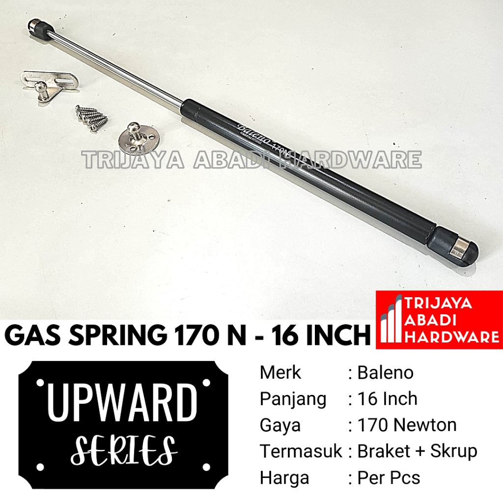 Gas Spring 170N - 16 inch Hidrolik Pintu Kabinet Baleno