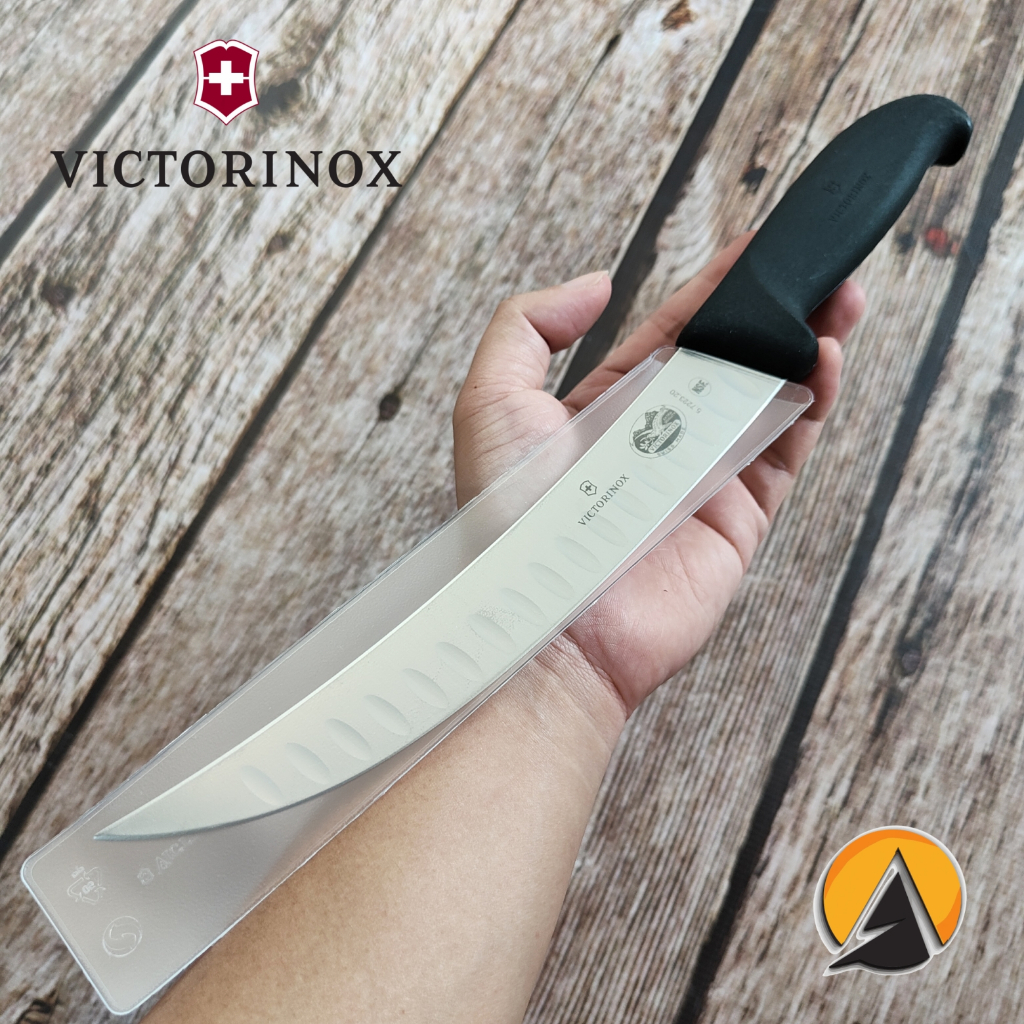Butcher knife pisau sembelih victorinox 20 cm fluted original swiss 5.7223.20