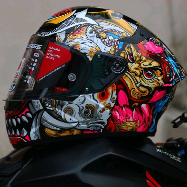 HELM KYT TT Course Demon Samurai repaint