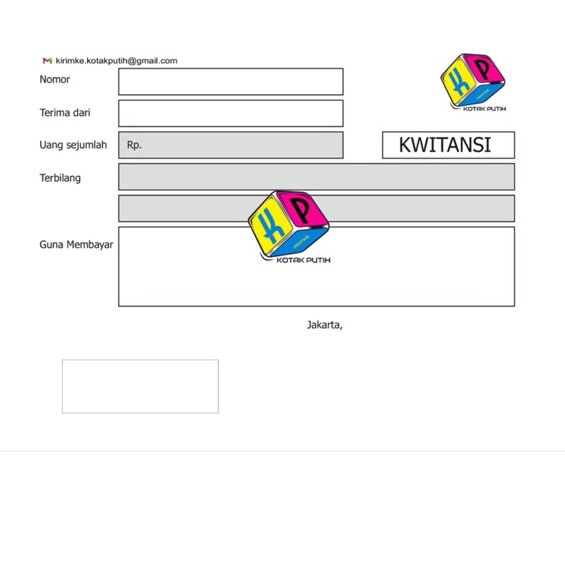 

Kwitansi Perusahaan Ukuran 1/2 folio rangkap 2