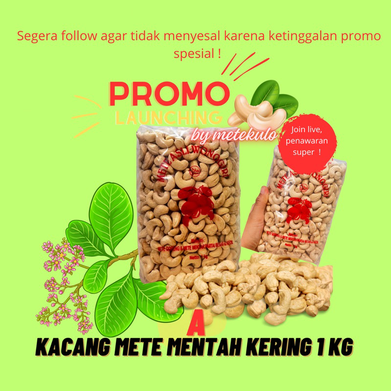 

[KERING] 1kg Mete MENTAH Kering Asli Wonogiri by Metekulo