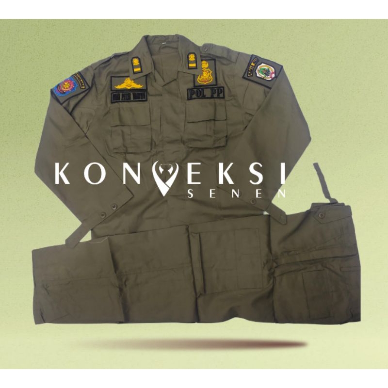 seragam pol pp | baju pdl pol pp | seragam pol pp pdl terbaru bahan drill