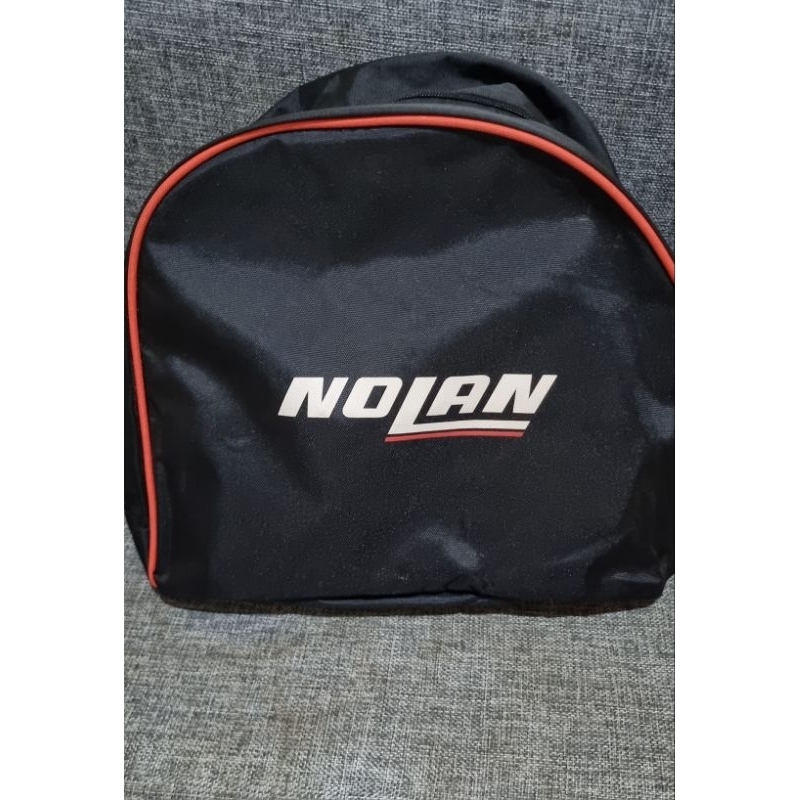 TAS HELM NOLAN XLITE ORIGINAL dan tatakan helm NOLAN ORIGINAL