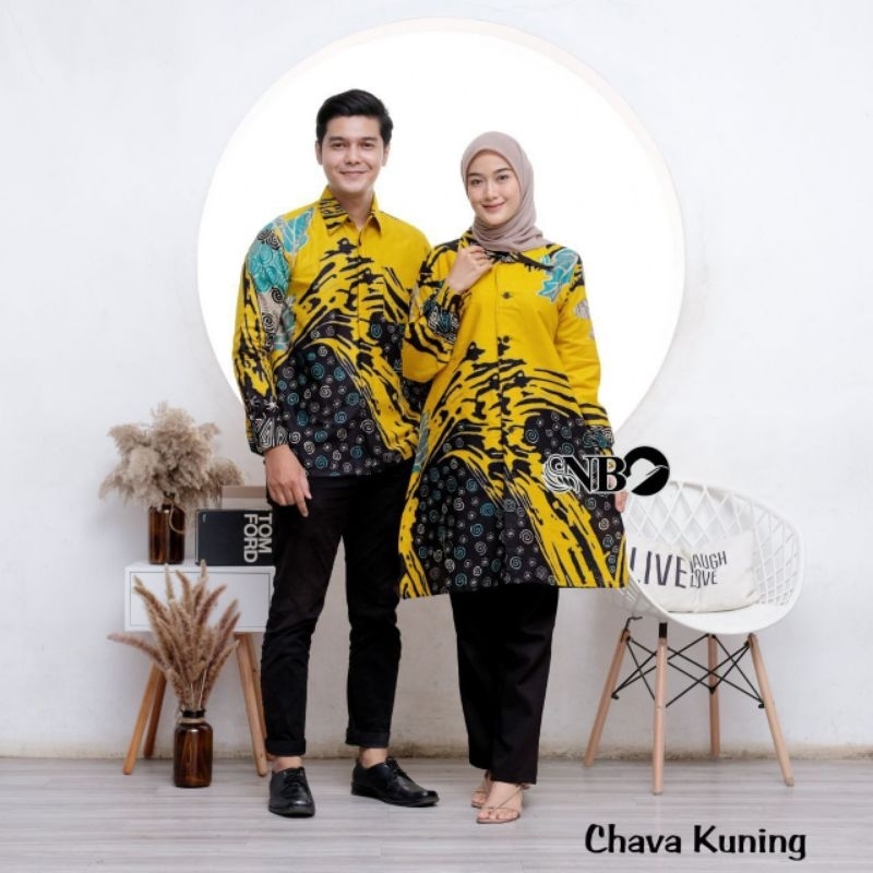 Couple Batik Pasangan Jumbo Terbaru - Baju Atasan Batik Kemeja Tunik - Couple Batik Keluarga